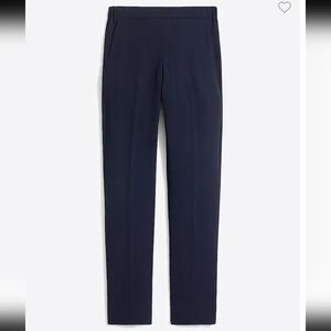 J Crew Jamie Pant Size 8 NAVY‎ Elastic Waist Tapered  Leg Pants /Trousers